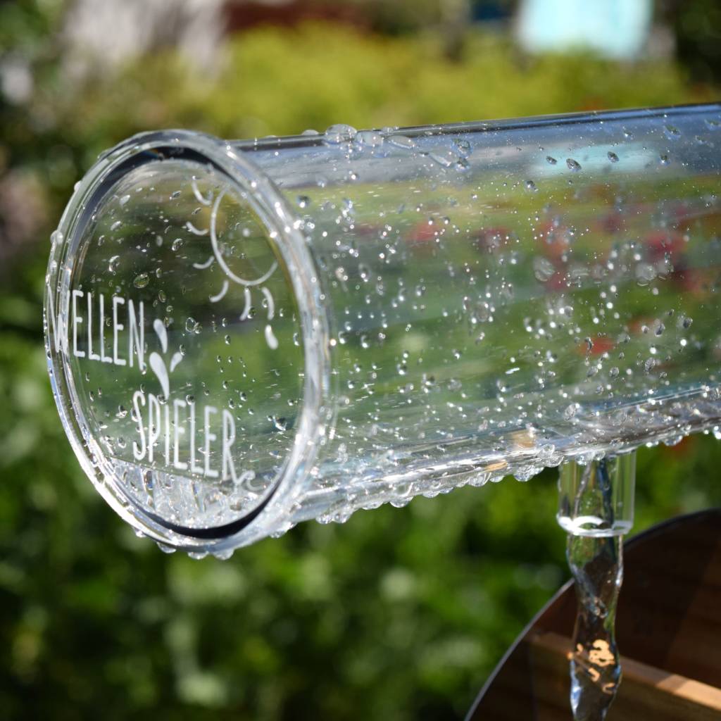 Wellenrohr mit Logo WELLENSPIELER Wasserspiel